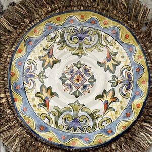 Green Talavera Dinner Plate